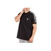 Adidas Originals Clover Retro 3-полосная футболка с круглым вырезом и короткими рукавами, мужские топы, черные ED6116