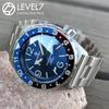Сделано в Японии. Ручная работа. Водонепроницаемость 20 АТМ. Цвет. Синее покрытие. Сапфировое стекло. Двойной купол. NH36. Двухслойный циферблат. Часы из нержавеющей стали 316L. УРОВЕНЬ 7.