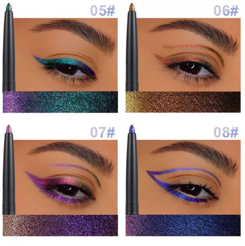 Color Eyeliner Gel Pen Ultra-fine Eyeliner Waterproof, Oil-proof, Non-smudge-proof, Long-lasting Eyeliner Color-changing Eyeliner Eyeshadow Stick