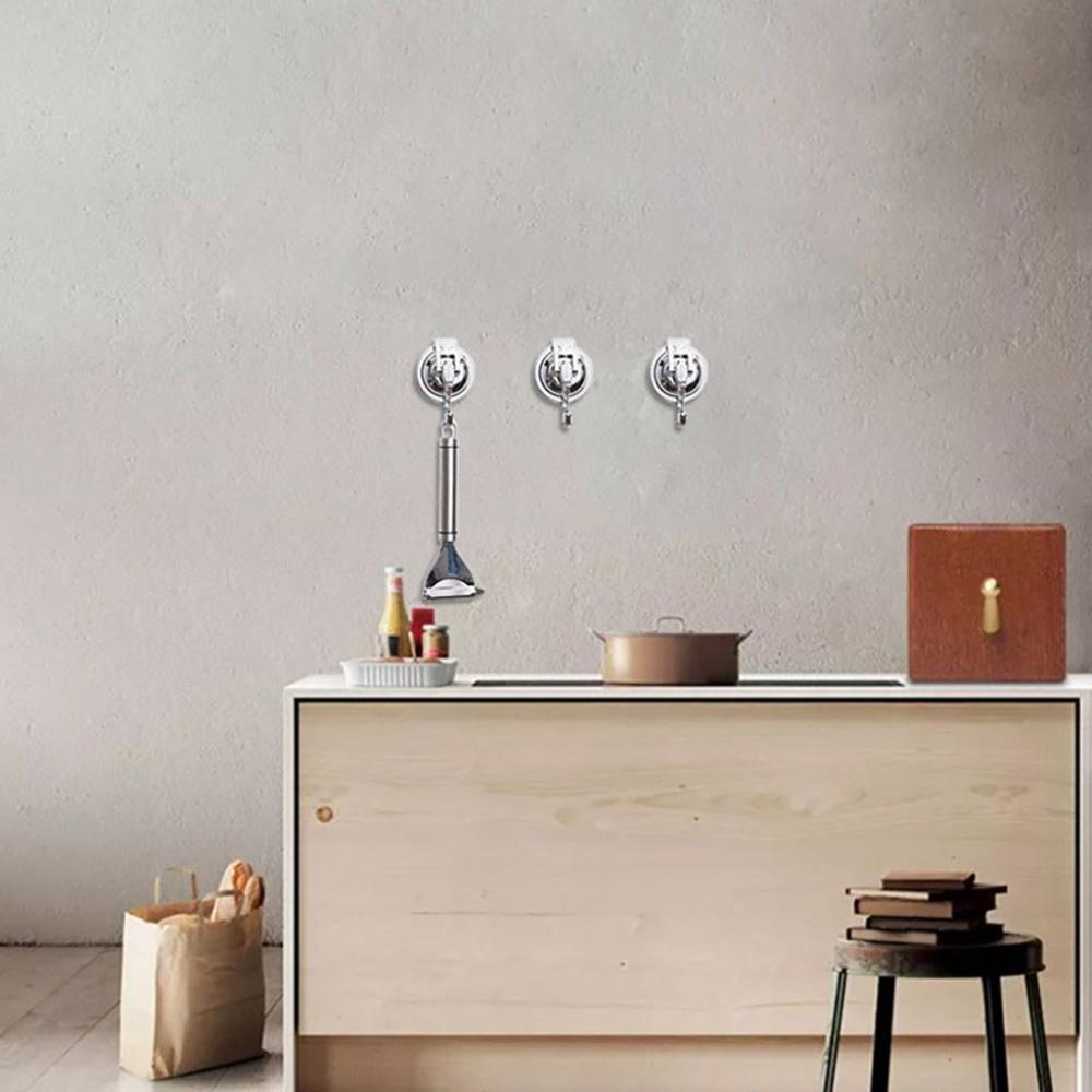 Easy to Install Removable Household Kitchen Hooks Bathroom Storage Wall Hanger Suction Cup Hooks