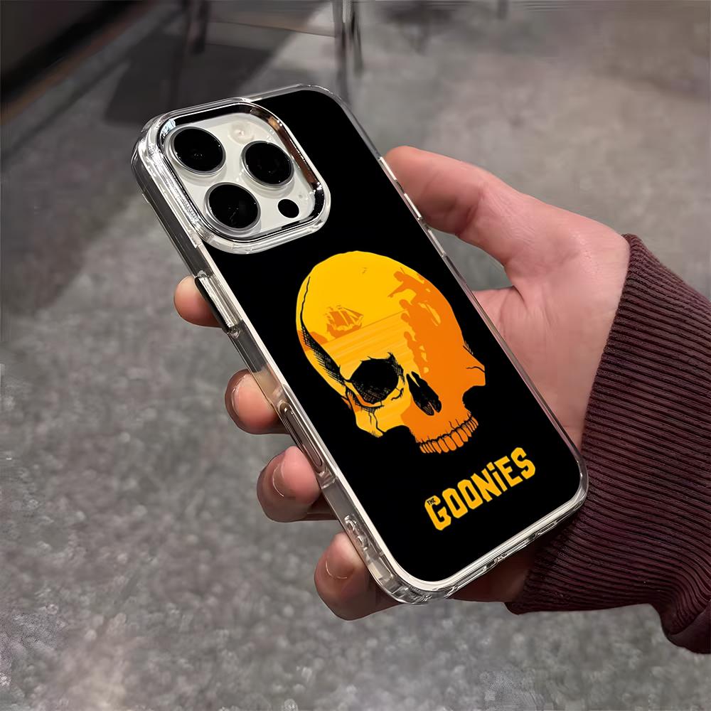The Goonies Phone Case For IPhone 17 Air 16 E 15 14 13 12 11 Plus Pro Max Electroplated Transparent Soft Shell