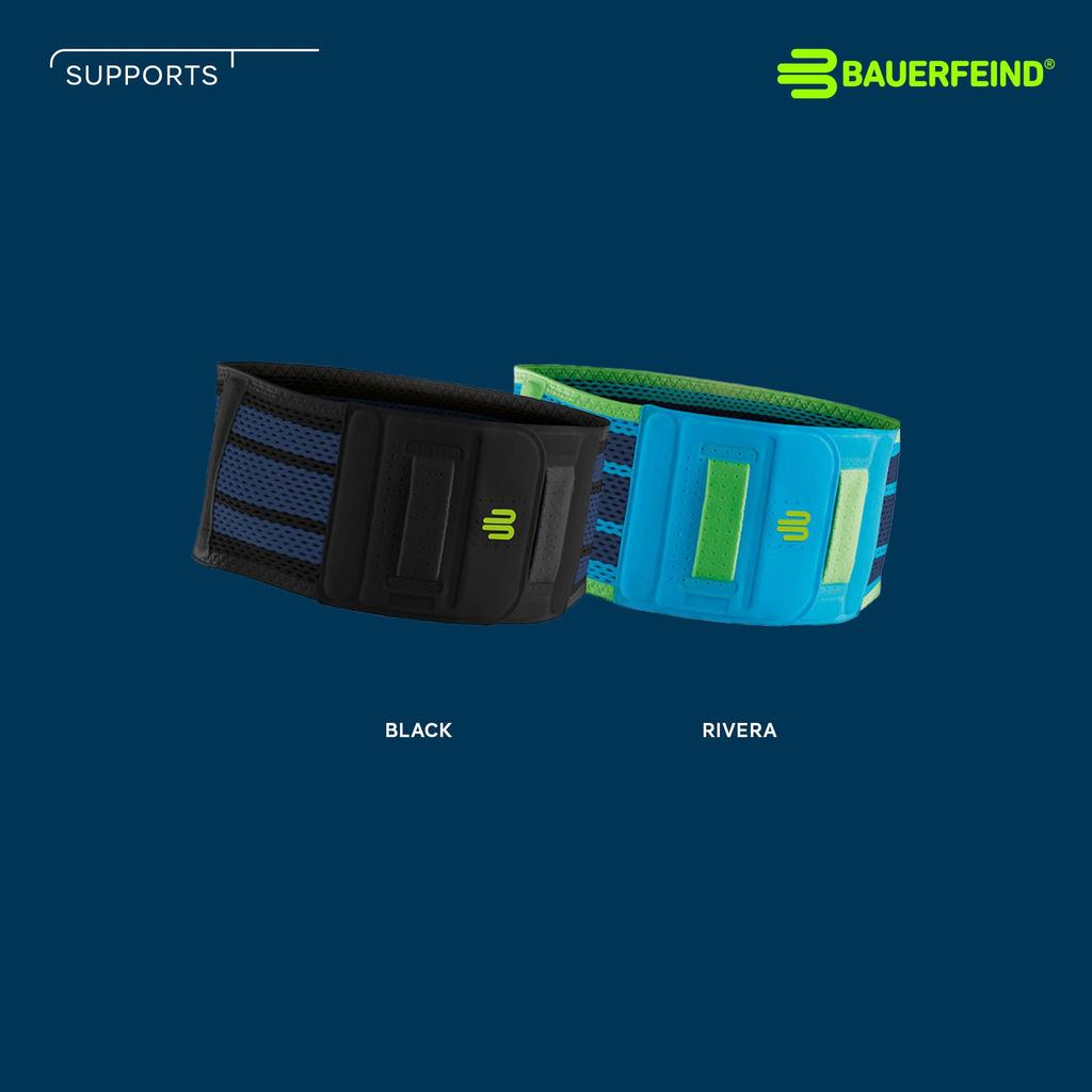 BAUERFEIND Sports Back Lumbar Made in General Medical Silicone Pad Compression for Internal Stabilization Support, Support, Germany, Device, (Black,