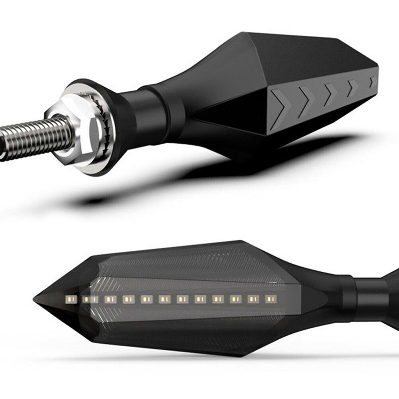 8Mm Motorcycle Led Turn Signal Lamp Sequential Flowing Flash Indicator Lights