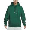 Nike Мужская флисовая толстовка с капюшоном Solo Swoosh, темно-зеленая DX1356-323