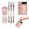 YANHUILAY Portable Makeup Brush Set Mini Cosmetic Portable and Perfect for Everyday Business and Travel (5-Piece Set) - Brushes, Multifunctional,