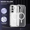 For Samsung Galaxy A16 4G/5G Case Compatible with MagSafe TPU+PC Transparent Phone Cover