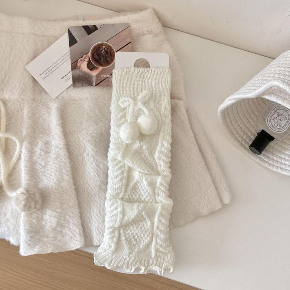 Warm Thermal Leg Warmer Knitted Winter Warm Socks Cozy Long Stockings For Women