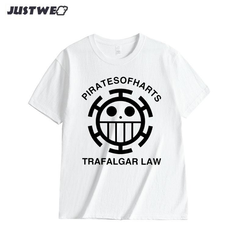 Anime Style One Piece Road Feisuolonuo Pure Cotton Printed Fashionable Unisexs and Womens Clothing New Loose Casual Tshirt