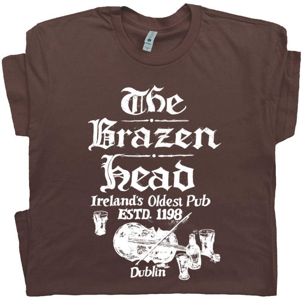 Dublin Ireland T Shirt Vintage Irish Pub Shirt For Men Women Guys Cool Beer Tshirt Retro Dive Bar Tee Scotland Drinking Whisky Graphic Shirt