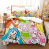 3D Kawaii Аниме Хирогару Скай! Комплект постельного белья Pretty Cure Single Twin Full Queen King Size Bed Set Adult Kid Bedroom Duvetcover Sets