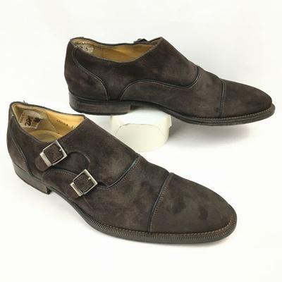 MAGNANNI Замшевые туфли-дабл монки для бизнеса размер 40 25.0 Мужские(ИСПОЛЬЗОВАЛ)