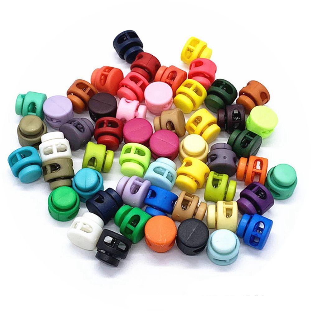 16*15mm Sportswear Accessories 6mm Hole Plastic Stopper Apparel Shoelace Cord Lock Bean Toggle Clip