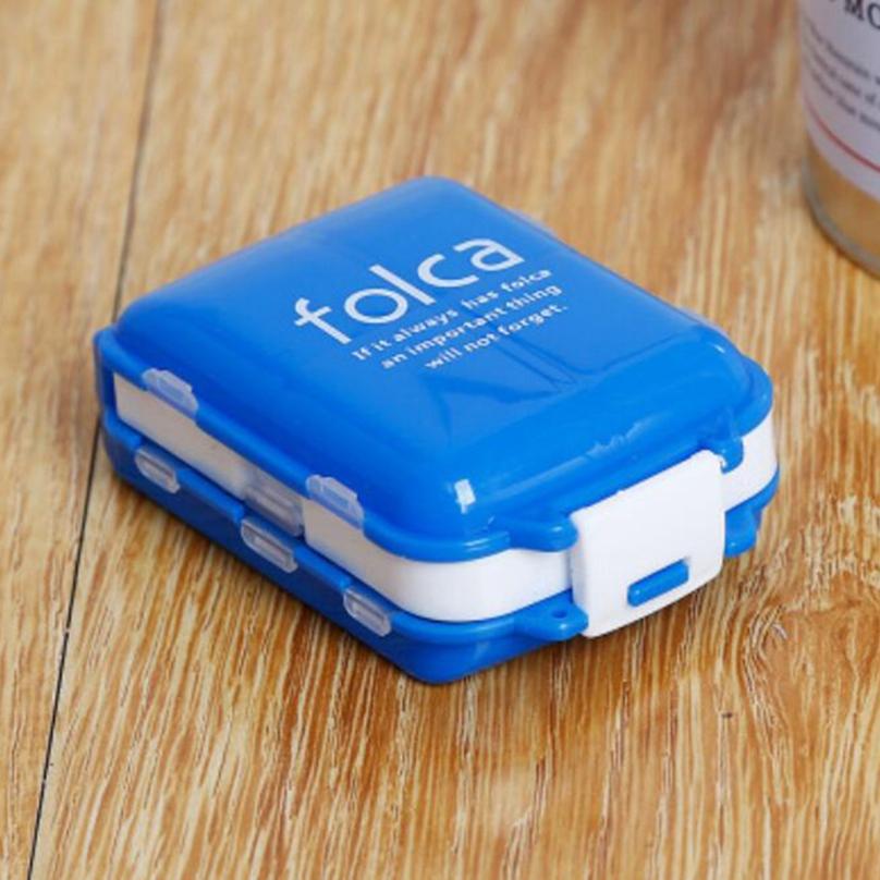 Путешествия 8 отделений коробка для таблеток держатель для таблеток-органайзер-дозатор