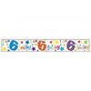 Simon Elvin Age 6 Birthday Foil Banner (6 Pack)
