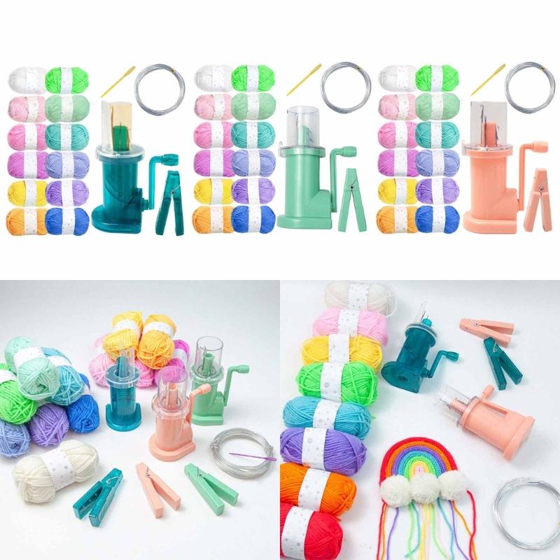 DIY Hand Knitting Yarn Cotton Thread Milk Cotton Yarn and Wool Winder Tools Kits
