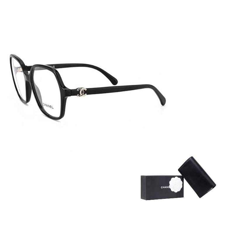 CHANEL Fashionable Simple Butterfly Shape Plate Flat Glasses Black Optical Glasses Same Style for Men and Women Plate Frames