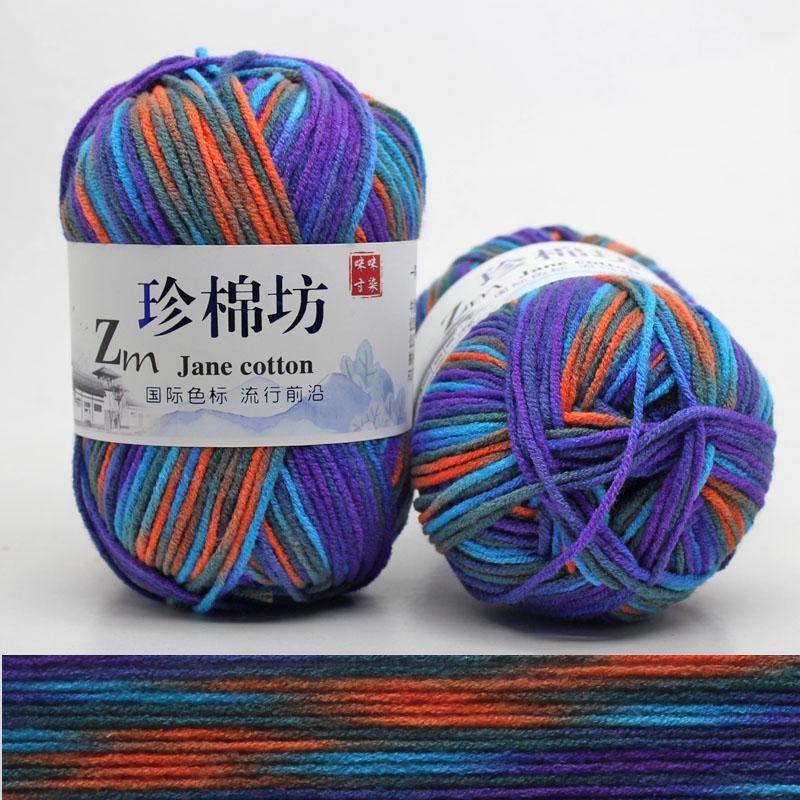 10 шт. Конфетный цвет DIY Плетеная корзина Хлопковая пряжа Ручное вязание Крючком Плед Тряпичная кукла Пряжа для вязания крючком