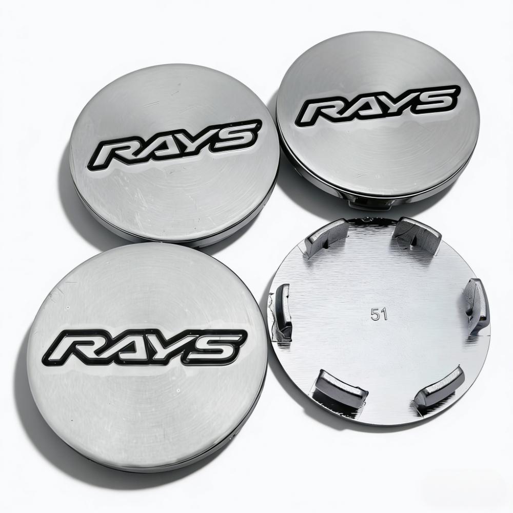 4pcs 51mm 46mm Rays Logo Emblem Badge Car Wheel Center Caps Wheel Hubcaps Rim Hub Center Dust Cover Replace Car Accessrories