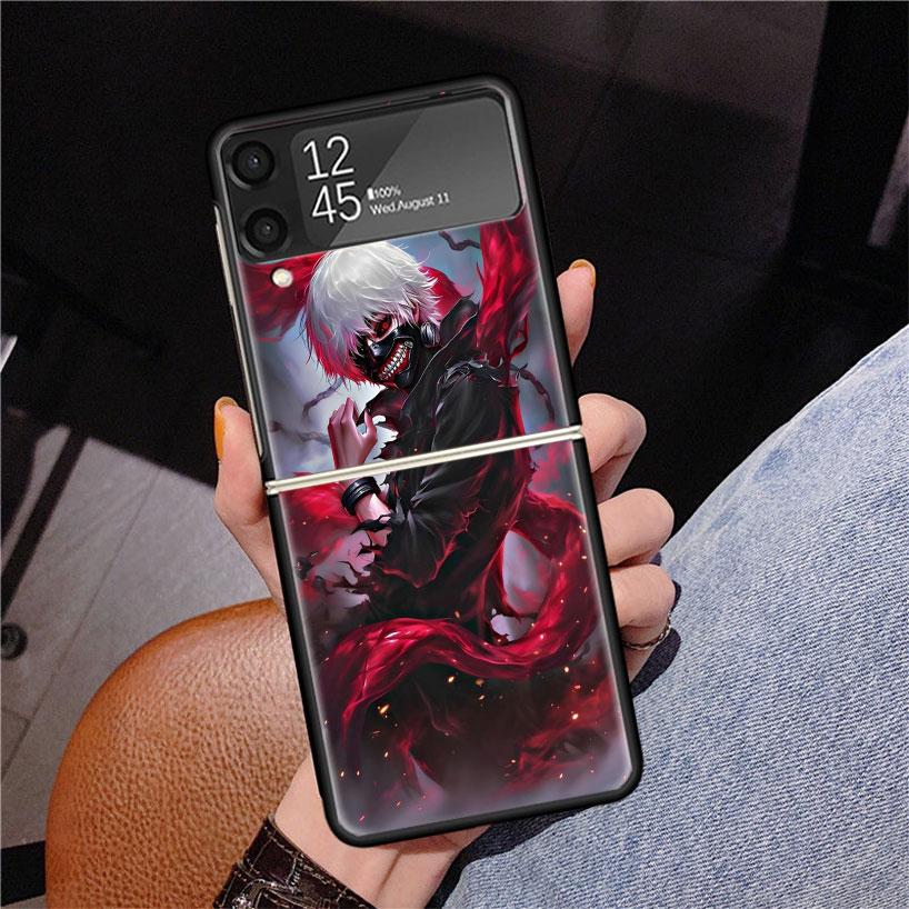 Чехол для телефона G-Ghoul Tokyo Kaneki Ken для Samsung Z Flip 7 6 5 4 3 Galaxy ZFlip7 ZFlip6 ZFlip5 ZFlip4 ZFlip3 5G Печатный чехол