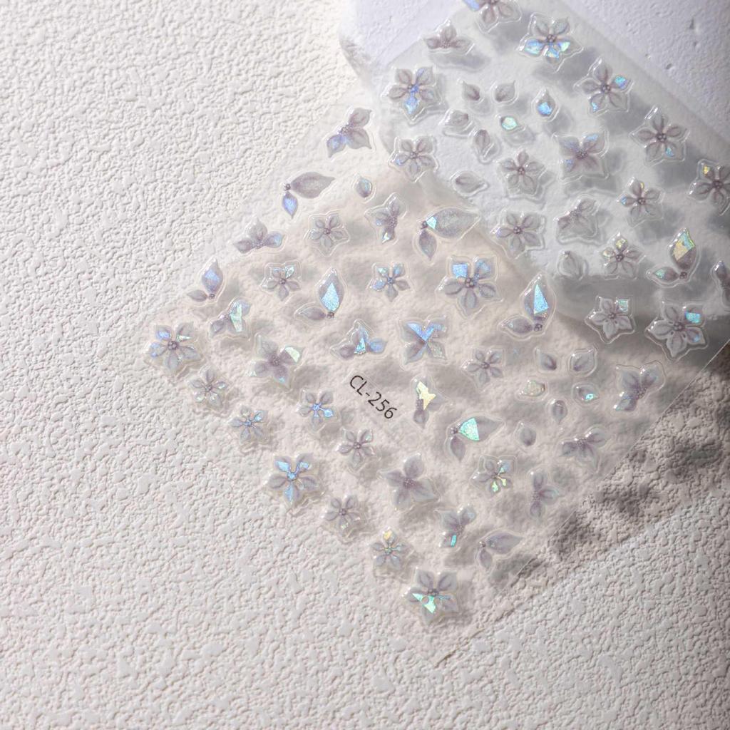 Cyansea Милые Ракушки Ледяные Цветы Наклейки для Маникюра - Новый Самоклеящийся Рельефный Дизайн