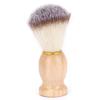 Men S Shaving Brush Soft Nylon Wool Solid Wood Handle Facial Beard Cleaning Grooming Shave Tool