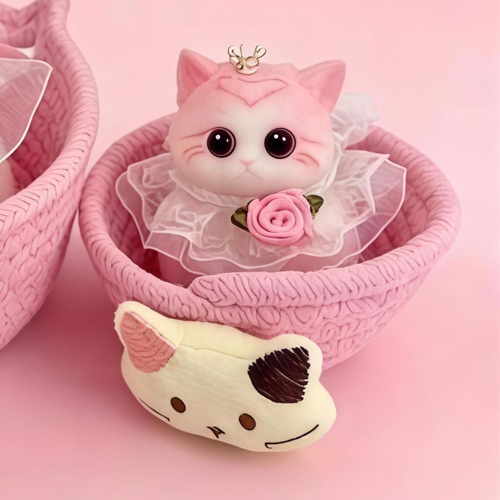 Soft Rubber Squeeze Toy Simulated Cat Cute Squeeze Doll New Anxiety Relief Toy Birthday Gift