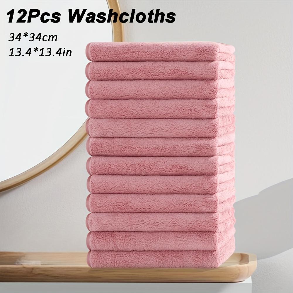 Высококачественные 12 шт. Салфетки из микрофибры 13,4x13,4 дюйма - Высокая впитываемость, мягкие и прочные многоцелевые чистящие салфетки для кухни, ванной комнаты, рук и