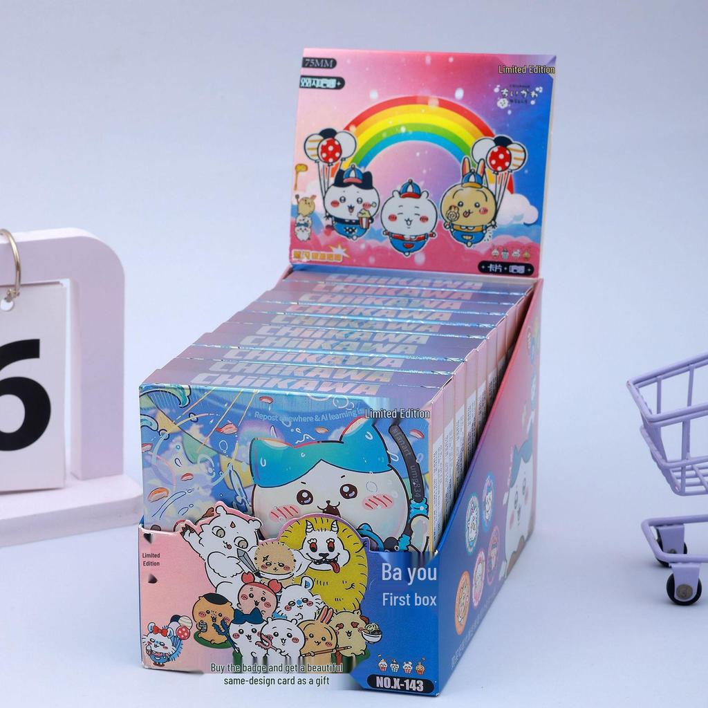 Anime LABUBU Fanmade 75MM Blind Box Button Badge - Double Flash Tinplate Laser Design