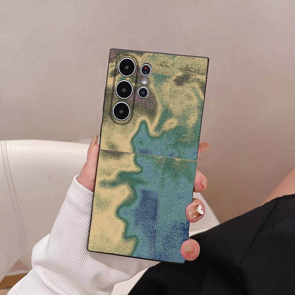Модный абстрактный чехол для телефона Samsung Galaxy S25 S24 S22 S23 Ultra S21 S20 Plus 5G, матовый, нескользящий, полное покрытие, мягкий чехол