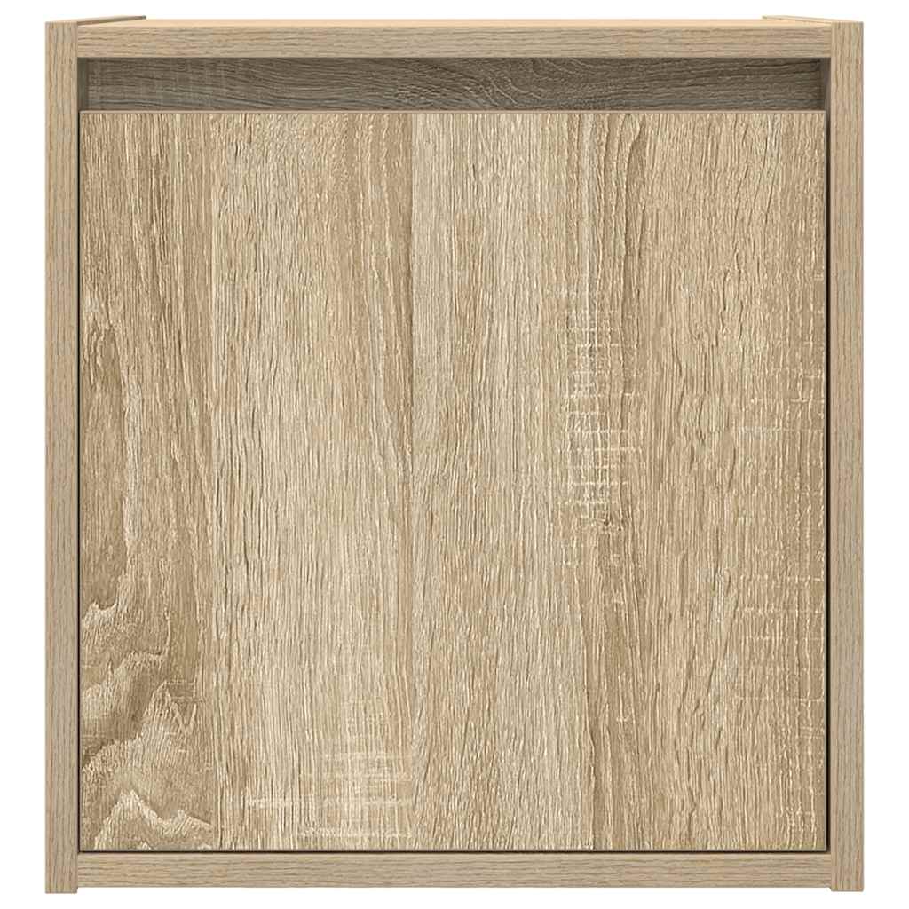 Wall Mounted Nightstand Sonoma Oak 38 x 34 x 40 cm