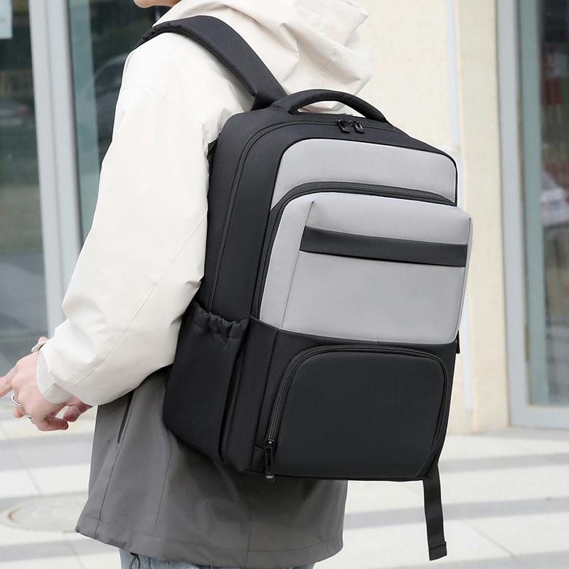 Новый унисекс однотонный водонепроницаемый и дышащий деловой модный повседневный универсальный рюкзак для повседневного использования