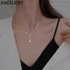 Star Charm Necklace for Women Pave CZ Tassel Clavicle Chain Necklaces Party Jewelry 2021