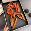 New Luxury Brand Fashion Scarves For Women Summer Shawl Print Silk Satin Hijab Bandana 70*70cm Square Scarf Hair Band Hijab