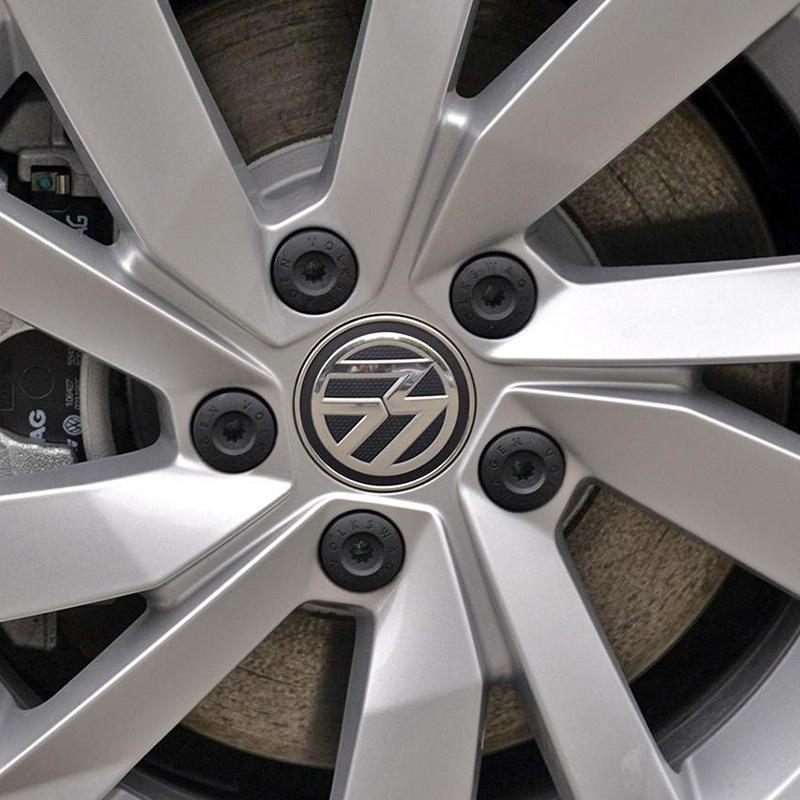Для VOLKSWAGEN VW 56-76 мм Наклейка-колпачок ступицы колеса автомобиля Аксессуары Для Volkswagen R-line R GTI Polo Golf Touareg Passat Mago
