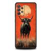 Чехол для телефона Samsung Galaxy A15 A13 A35 A55 A51 A71 A41 A31 A21S A03S A05 A17 A23 A25 A33 A53 A73 5G A07 4G Обложка Животное Бык