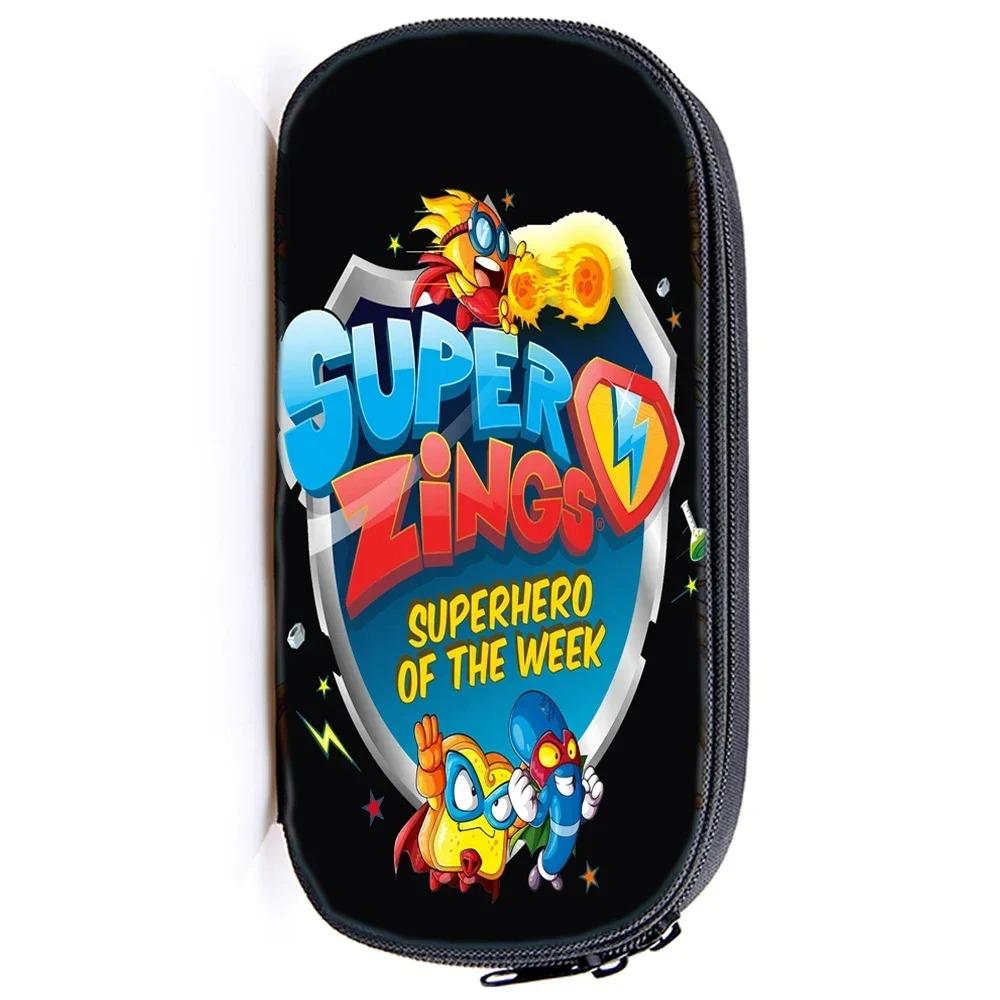 Пенал Super Zings с принтом Держатель для карандашей Детский Пенал Смешной Superzings Для школьников Милый Пенал Сумка для подростков Мальчик Девочка в школу