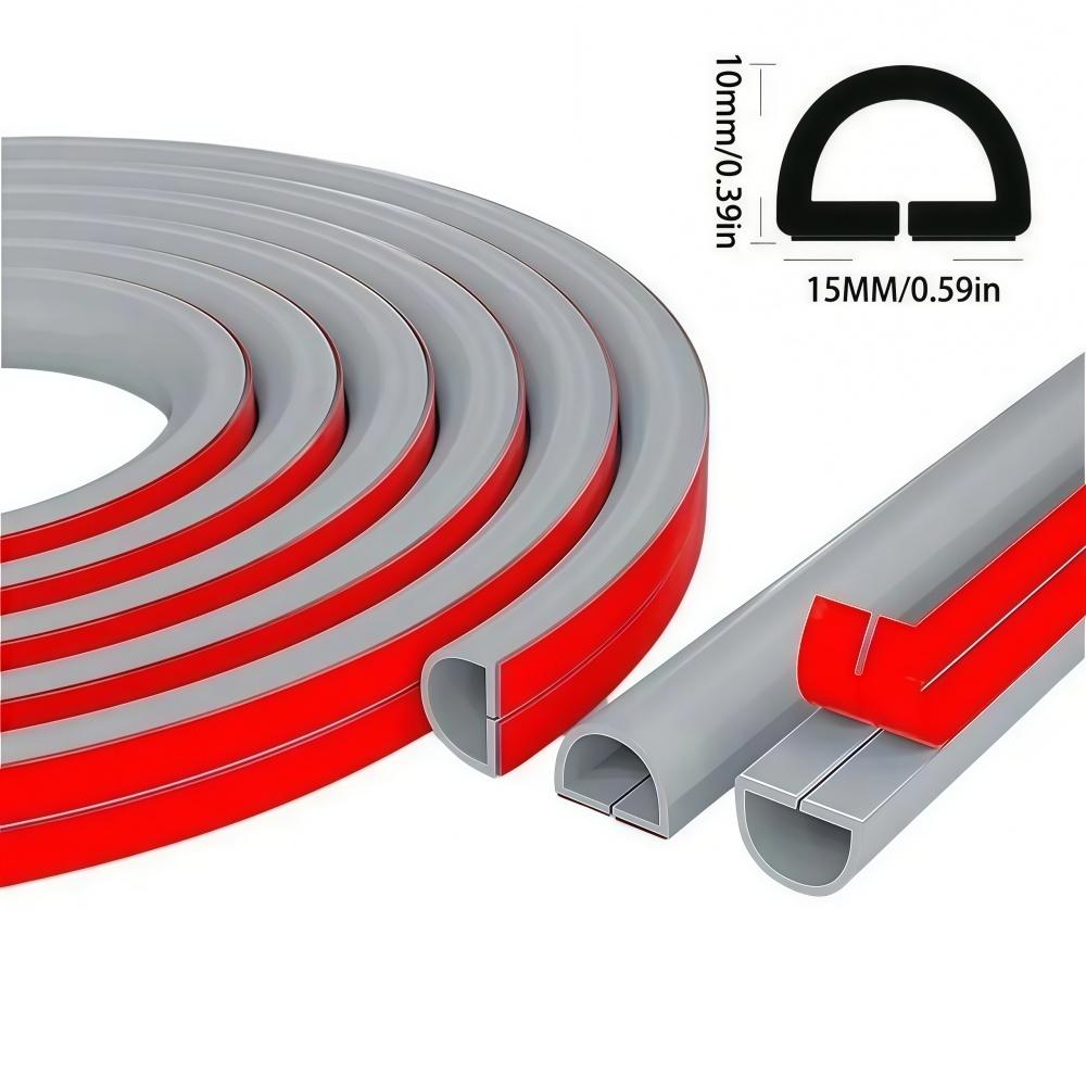 1PC 1mX15mm Cable Protector Self-Adhesive PVC Wire Protection Strip Insulation Cord Protection Cover Wear Resistant Preven