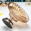 Europe Glass Plates Modern Simple Tall Fruit Plate Light Luxury Crystal Serving Plates Wedding Restaurant Ornaments Tableware