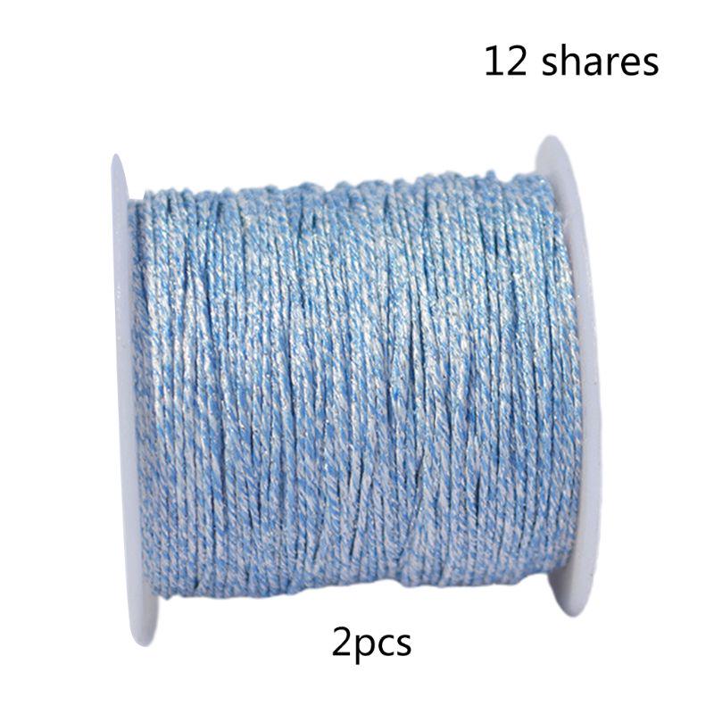 Металлизированные нитки для вышивки, блестящие нитки для вязания крючком, мишурные нитки, сделай сам, шитье