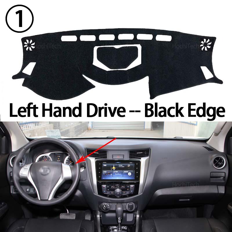 Dashboard Cover Protective Pad for Nissan Navara NP300 Frontier D23 2015- Car Accessorie Dash Board Sunshade Anto-UV Carpet