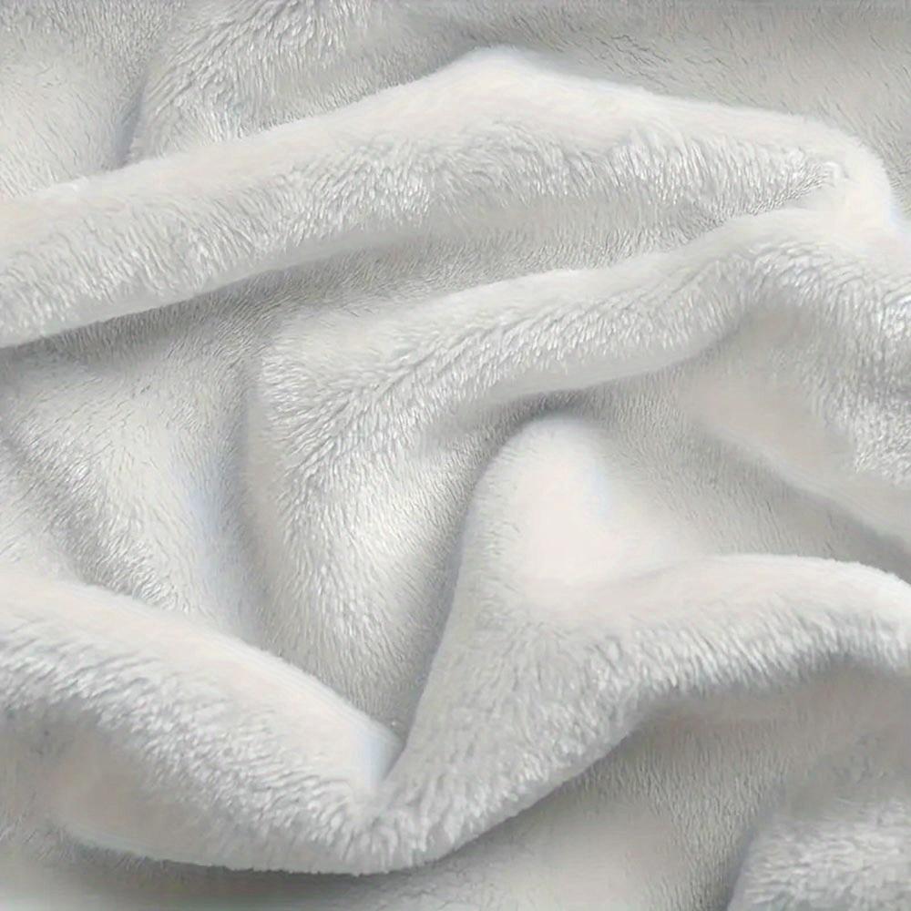 1 шт. Фланелевое одеяло с принтом «Волк и луна», Высококачественное, Удобное для всех сезонов, Домашний декор, Тепло и комфорт, Идеально для рождественских подарков13