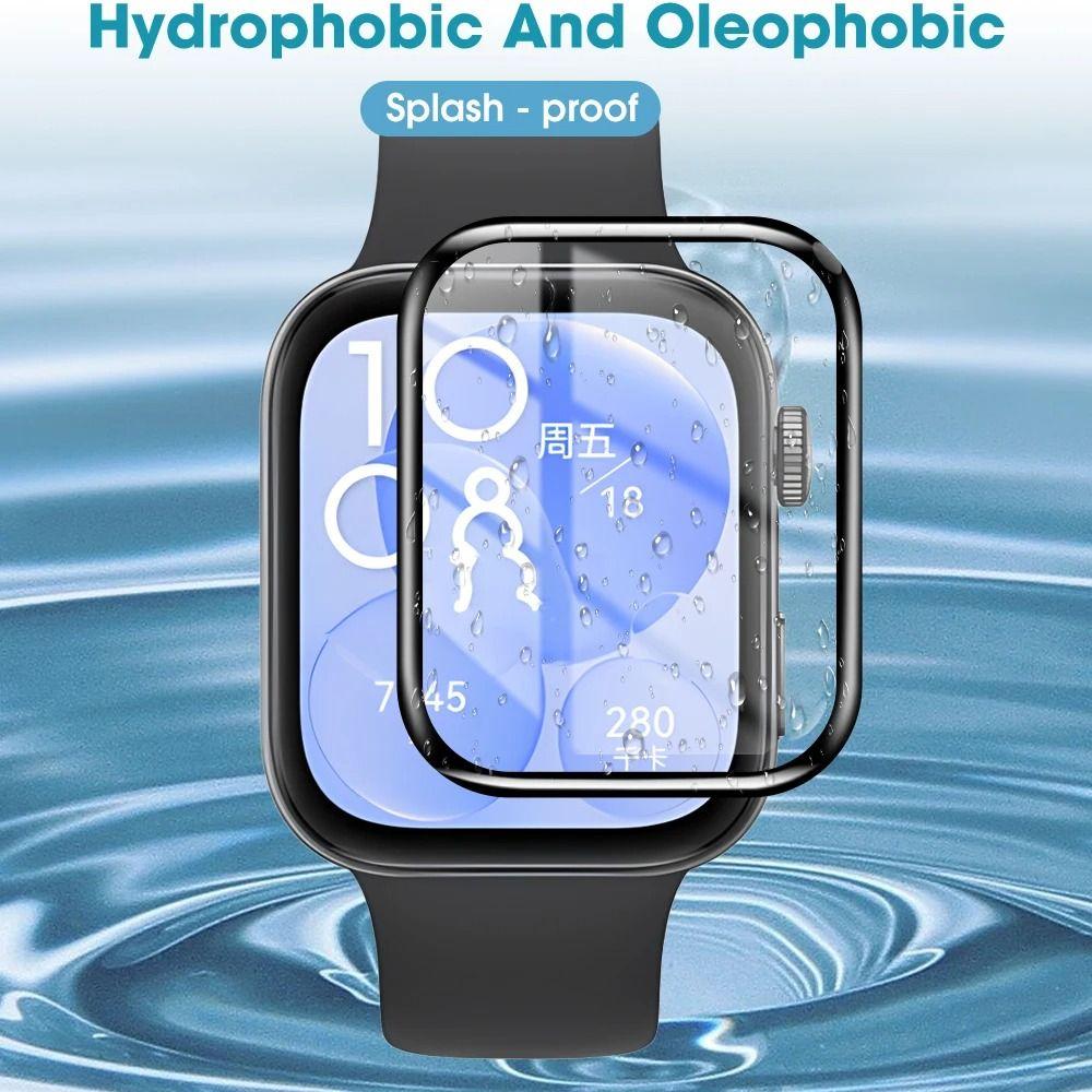 3D защитные пленки с изогнутыми краями, пленки для полных часов, новая защитная пленка для экрана для часов Huawei Watch Fit 3