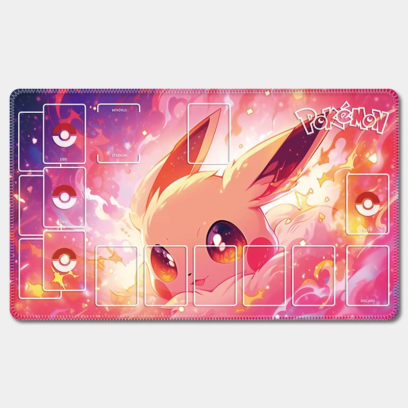 Pokemon Ptcg Card Mat Pikachu Charizard Bulbasaur Squirtle XCm Single Player Battle Anime Characters Card Pad