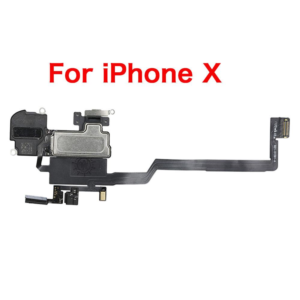 Earpiece Ear Speaker Flex Cable Replacement For iPhone X XR XS 11 12 Mini Pro Max With Light SenSor NO Face ID