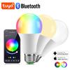 E27 LED Smart Bulb RGB Lamp Tuya Bluetooth 4.0 Smart Lighting Lamp Изменение цвета Dimmable Home Hotel Bar Спальня Decor AC85-265V