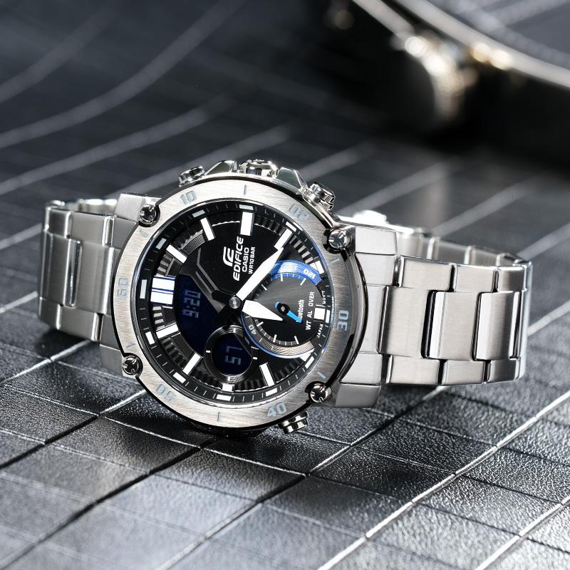 Casio Мужские часы EDIFICE Черные ECB-20YDB-1APR ECB-20YDB-1APR