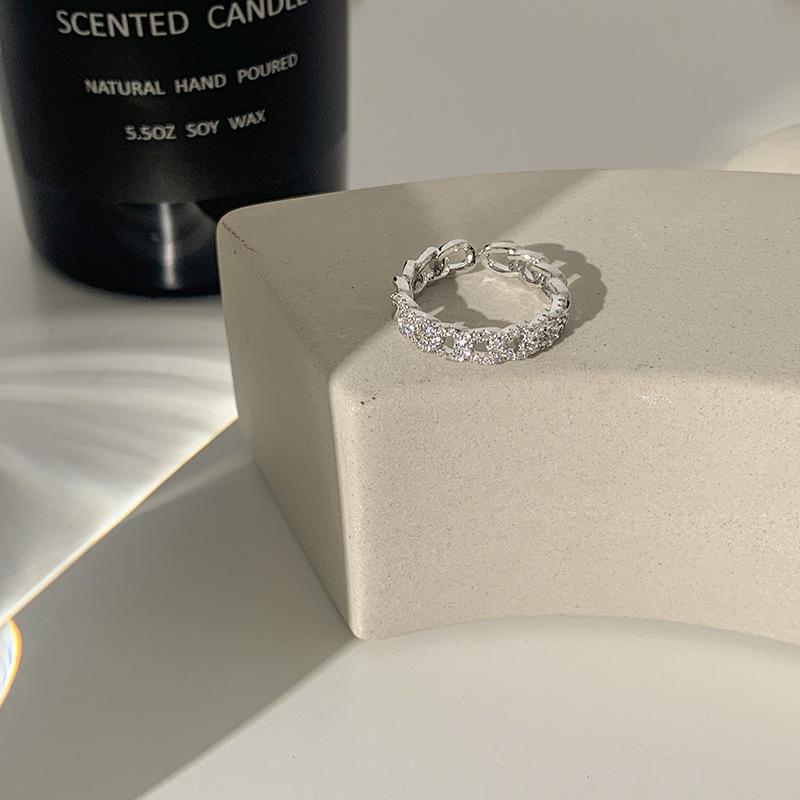 Кольцо с нерегулярным ретро-цирконом и аметистом, регулируемое