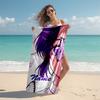 Personalized customized proof beach towel with Demon Slayer character theme  pattern - soft, absorbent, quick-drying, perfect swimming, camping&bathin