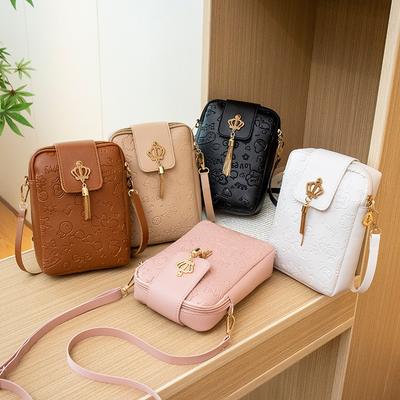 Свежая и милая сумка для мобильного телефона g bag женская повседневная простая рельефная сумка-мессенджер