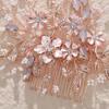 Rhinestone Branch Hair Piece Anti-slip Flower Decor Hair Styling Tool for Thick Curly Hair Styling